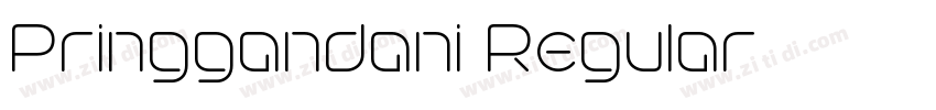 Pringgandani Regular字体转换